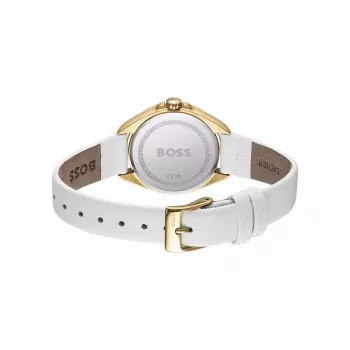 Relógio de mulher BOSS Purity 1502619 quartzo analógico 39mm prateado aço inoxidável mesh