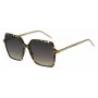 Óculos de sol de mulher BOSS BOSS1524SHJV quadrados armação de acetato havana lentes degradê cinzentas 57mm