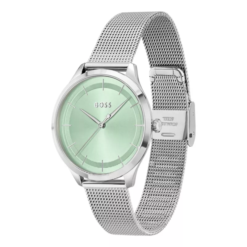 Relógio de mulher BOSS 1502636 36mm prateado aço inoxidável quartzo