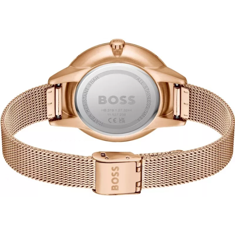 BOSS Relógio de mulher 1502663 40mm prateado aço inoxidável quartzo analógico