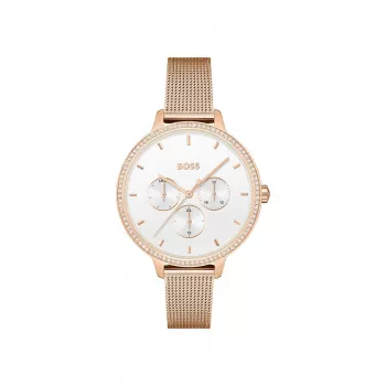 BOSS Relógio de mulher 1502663 40mm prateado aço inoxidável quartzo analógico