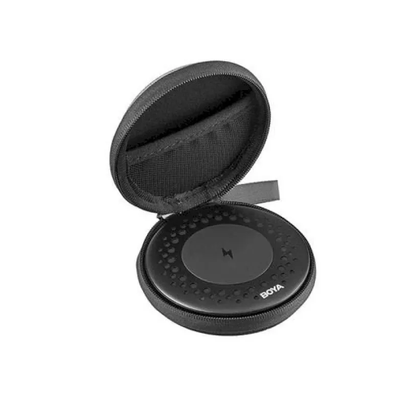 BOYA Blobby Microfone de conferência omnidirecional sem fios, preto