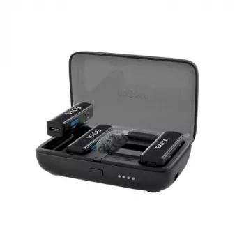 BOYA BOYALINK-2-C2 Sistema de microfone sem fios de canal duplo com USB-C e saída de 3,5 mm