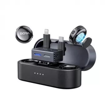 BOYA BOYALINK 3-01 microfone sem fios 2,4GHz / Type-C / Lightning