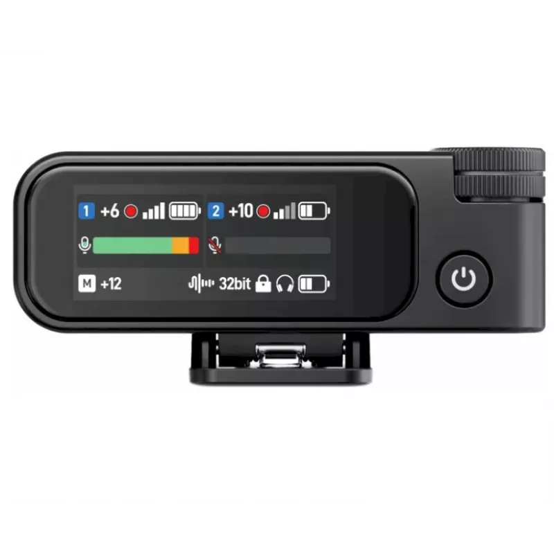 BOYA BOYAMIC 2-02 sistema de microfone sem fios 2,4GHz, supressão de ruído com IA, 2 recetores + 1 emissor (USB-C) preto