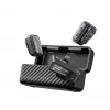 BOYA BOYAMIC 2-02 sistema de microfone sem fios 2,4GHz, supressão de ruído com IA, 2 recetores + 1 emissor (USB-C) preto