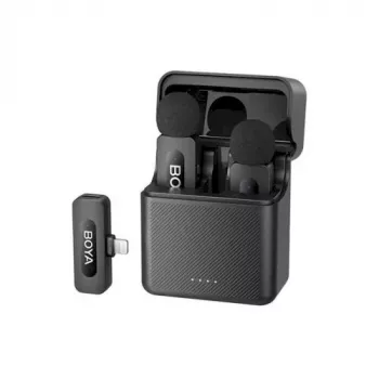 BOYA BY-V3 microfone sem fios para dispositivos iOS Lightning