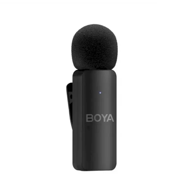 BOYA BY-V4 sistema de microfone sem fios 2,4GHz com 4 emissores e 1 recetor (ligação de 3,5mm) preto