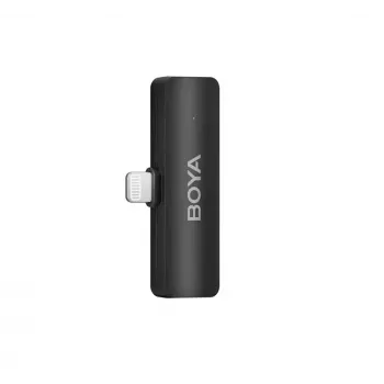 BOYA BY-V4D sistema de microfone sem fios com 4 transmissores e 1 recetor Lightning (preto)
