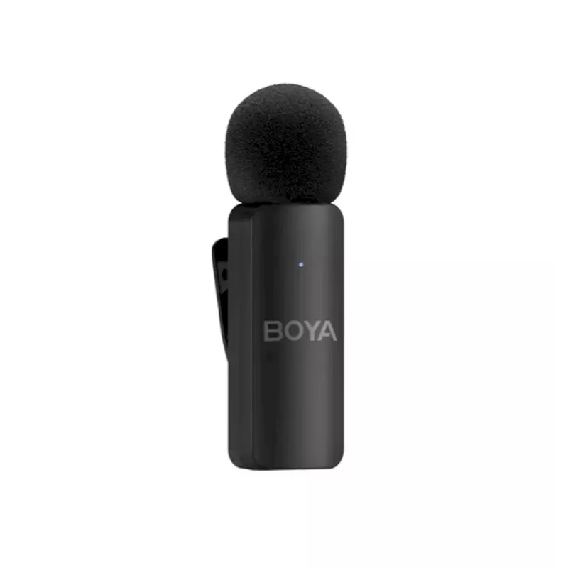BOYA BY-V4D sistema de microfone sem fios com 4 transmissores e 1 recetor Lightning (preto)