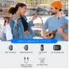 Sistema de microfone sem fios BOYA Mini 2-01 2,4 GHz com 2 transmissores e 2 recetores (USB-C e Lightning) preto