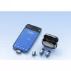 Sistema de microfone sem fios BOYA Mini 2-01 2,4 GHz com 2 transmissores e 2 recetores (USB-C e Lightning) preto
