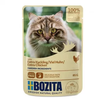 Alimento húmido Bozita HiS Extra Chicken para gatos 85g