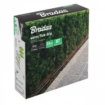 Conjunto de rega gota a gota BRADAS Water Flow 50 m com gotejadores integrados
