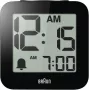 Braun BC 25 BP despertador de quartzo preto com anúncio por voz (67711)