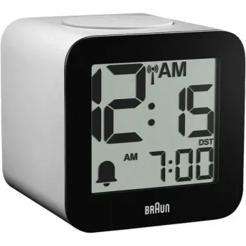 Braun BC 25 WP-DCF despertador de rádio controlado branco com anúncio por voz (60076)