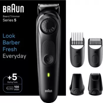 Aparador de barba Braun Series 5 BT5441 com 40 definições de comprimento e 100 min. de autonomia