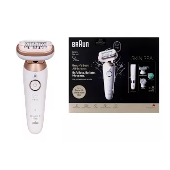 Braun Silk-épil 9 Flex SkinSpa SES9-481 3D depiladora, Wet & Dry, branco/dourado