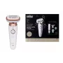 Braun Silk-épil 9 Flex SkinSpa SES9-481 3D depiladora, Wet & Dry, branco/dourado