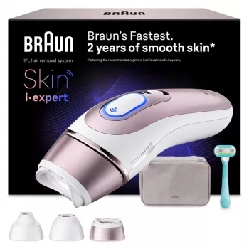 Sistema de depilação IPL Braun Skin i·expert PL7321 branco, ouro rosa