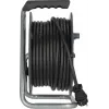 Brennenstuhl 30m IP44 tambor de cabo H07RN-F 3G2.5 com 3 tomadas tipo E, proteção térmica, cabo azul, tambor preto