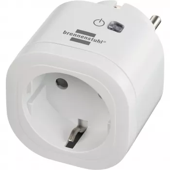Brennenstuhl Connect Tomada inteligente WiFi WA 3600 XS02, branco, controlo por voz, temporizador, app