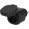 BRENNENSTUHL Connect WiFi Smart Plug WA 3600 XS03 exterior, preto, controlo por voz, temporizador, app
