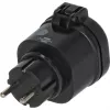 BRENNENSTUHL Connect WiFi Smart Plug WA 3600 XS03 exterior, preto, controlo por voz, temporizador, app