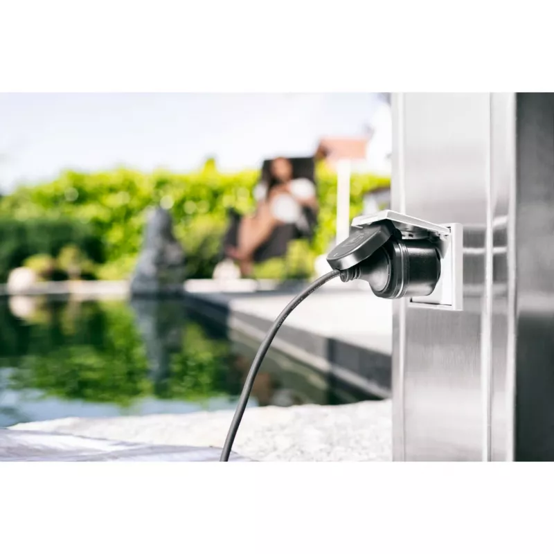 BRENNENSTUHL Connect WiFi Smart Plug WA 3600 XS03 exterior, preto, controlo por voz, temporizador, app