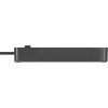 Brennenstuhl Ecolor Régua de tomadas 4 tomadas com 2x USB-C, 1x USB-A, cabo de 1,5m, interruptor de segurança, preto/antracite
