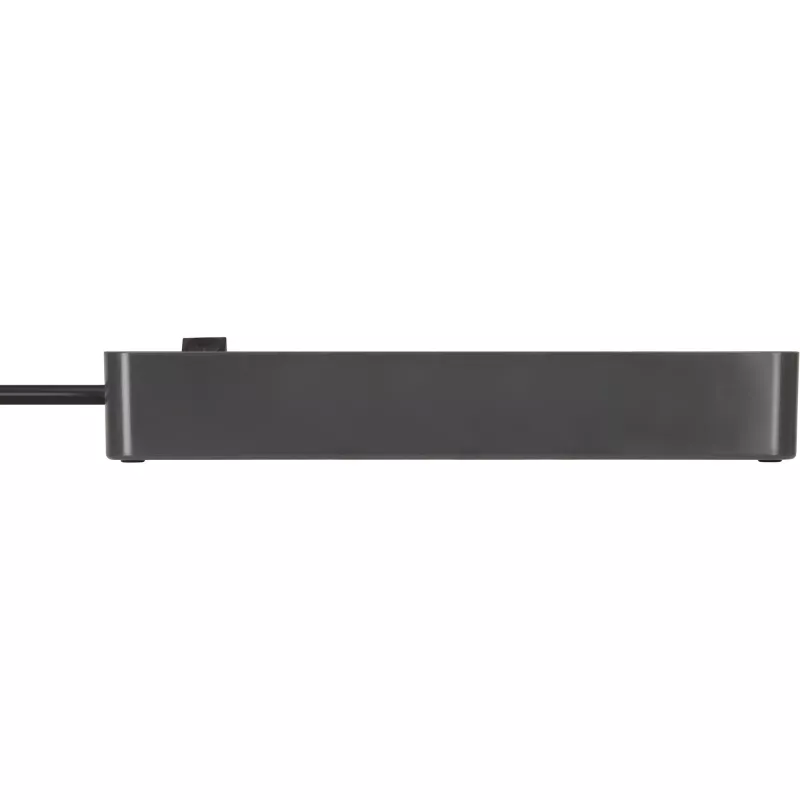 Brennenstuhl Ecolor Régua de tomadas 4 tomadas com 2x USB-C, 1x USB-A, cabo de 1,5m, interruptor de segurança, preto/antracite