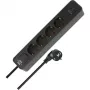 Brennenstuhl Ecolor Régua de tomadas 4 tomadas com 2x USB-C, 1x USB-A, cabo de 1,5m, interruptor de segurança, preto/antracite