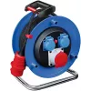 Brennenstuhl Garant CEE 1 tambor de cabo H07RN-F 5G2.5 20m 3 tomadas CEE IP44 preto 400V 16A 1237990