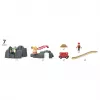 BRIO World conjunto de comboio de madeira com grua e túnel de montanha