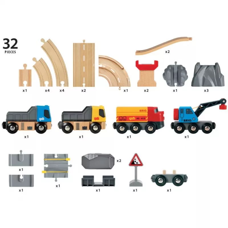 BRIO World Estradas & carris conjunto de carga de pedras