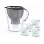 Brita Marella+ Jarro de Filtragem de Água com 4 Cartuchos Maxtra Pro Power, 2,4L, Grafite