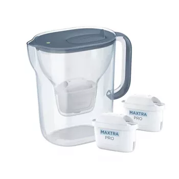 Jarra filtrante Brita Style Essential+ com 2 cartuchos MaxtraPro PP (2,4 l, azul-escuro)