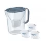 Jarro de filtragem de água Brita Style Essential+ com 3 filtros MaxtraPro PP, azul-escuro, 2,4 L