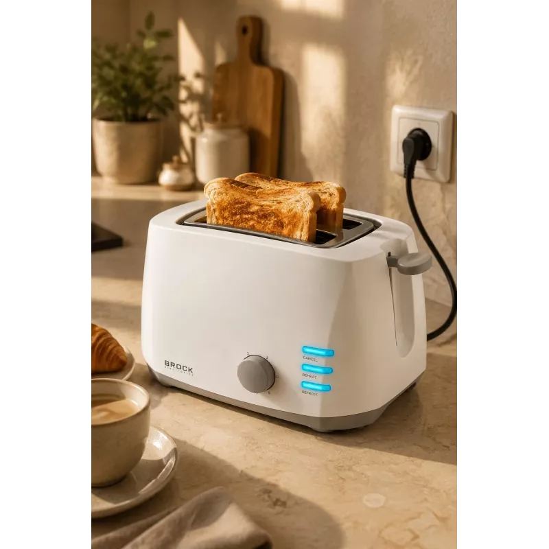 Torradeira Brock BT 1002 WH 800W, branca
