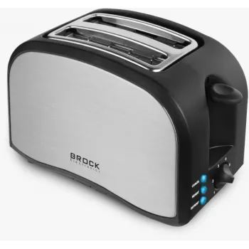 Torradeira Brock BT 1003 SS 800W, preto/aço inoxidável