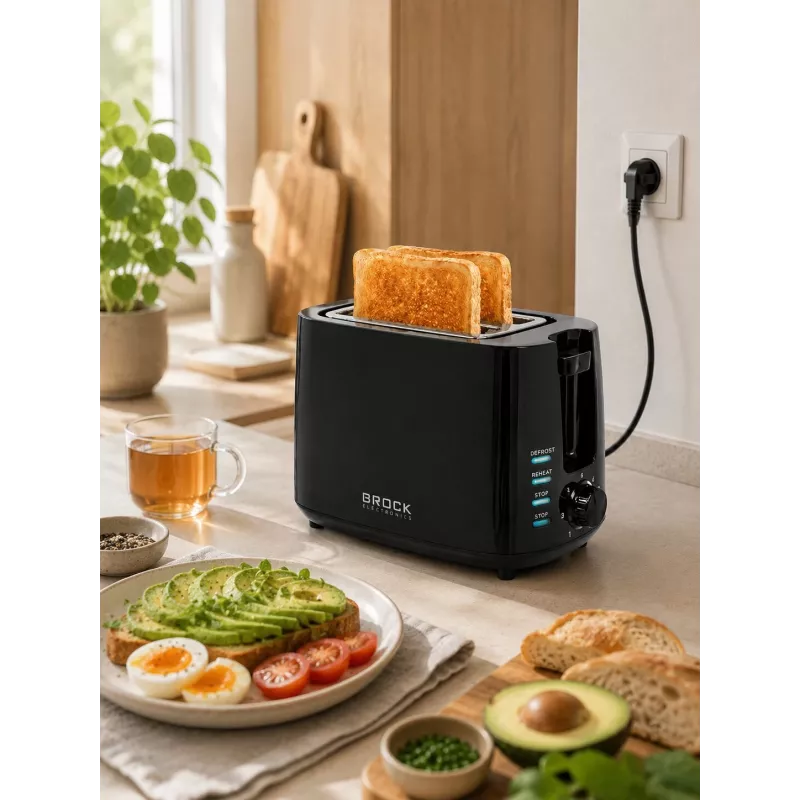 Torradeira Brock BT 1005 BK 800W, preta