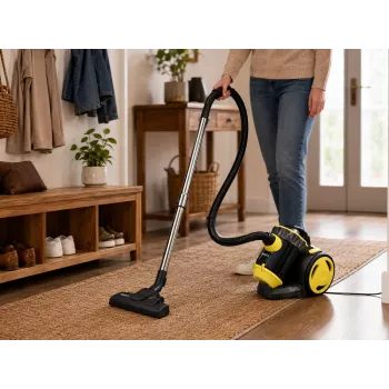 Aspirador sem saco Brock BVC 8056 YT Cyclone 800W preto/amarelo