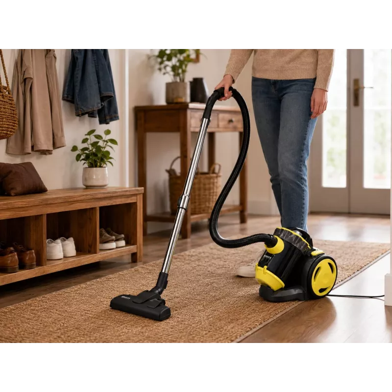 Aspirador sem saco Brock BVC 8056 YT Cyclone 800W preto/amarelo