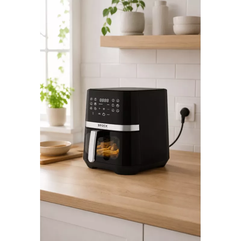 Fritadeira de ar quente Brock DAF 6501 G 6,5L 1800W cinzento