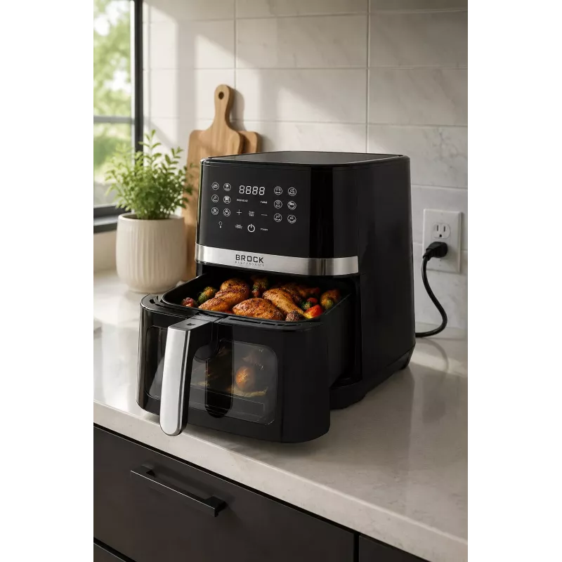 Fritadeira de ar quente Brock DAF 6501 G 6,5L 1800W cinzento