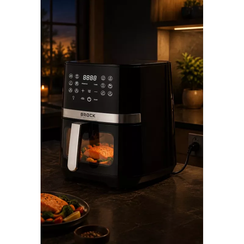 Fritadeira de ar quente Brock DAF 6501 G 6,5L 1800W cinzento