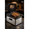 Fritadeira Brock DF 3001 SS 3,2L 2200W preto/aço inoxidável