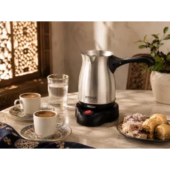 Brock ECP 105 cafeteira turca, preto/aço