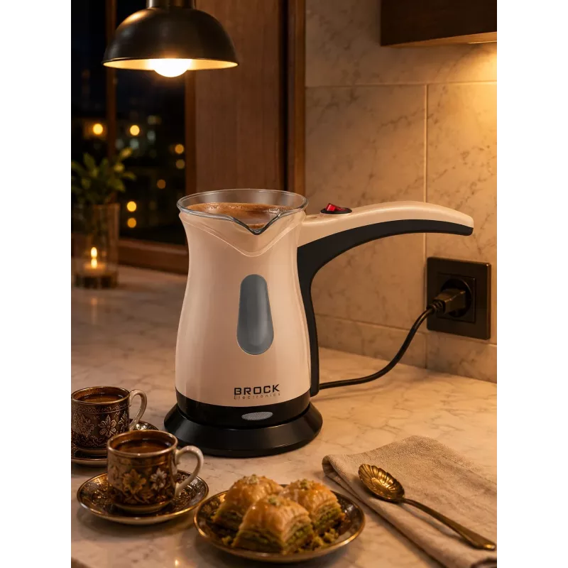 Máquina de café turco Brock ECP 106 0,5L 500W creme/preto