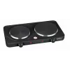 Brock EP 200 BK Placa elétrica de dois discos, 2500 W, preto